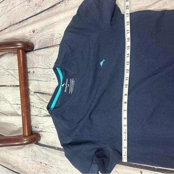 tommy bahama NWT crew neck navy island sleepwear top small - Picture 3 of 5